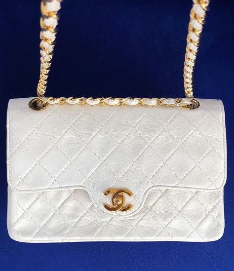 white leather vintage chanel bag disintegrated|authentic chanel bags.